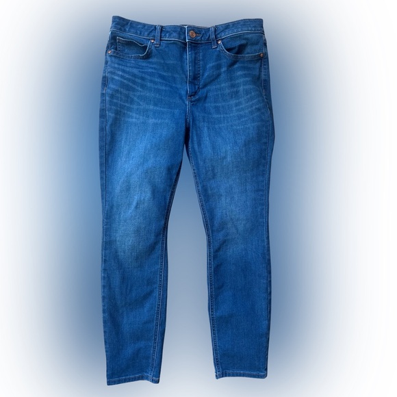 💗 LC Lauren Conrad High-Rise Skinny Jeans Sz 14 👖 - Picture 2 of 2